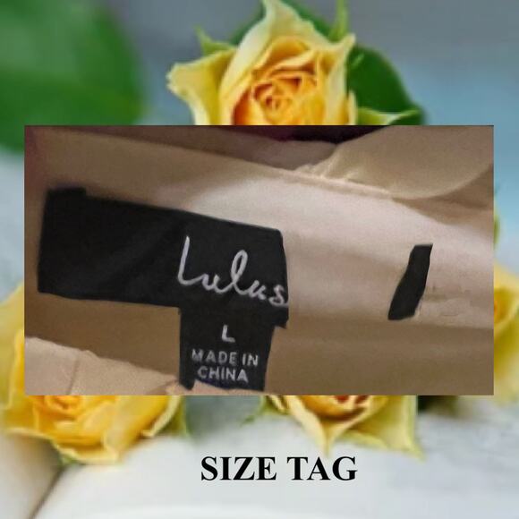 Lulus Yellow Sleeveless Tiered Exceptional Entrance Rosette Midi Dress Size L - Picture 11 of 11